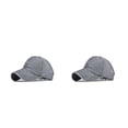 thumbnail image 1 of Sonducket Gorra de béisbol para mujer, sombrero deportivo con cola de caballo, con ala parasol, hebilla ajustable para accesorios de ocio al Gris 2piezas, 1 of 6