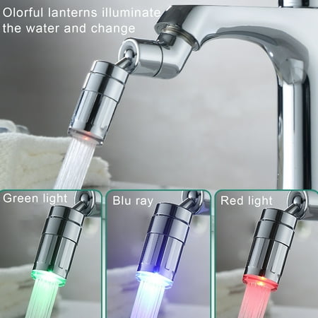 

Fairnull 720 Degree Rotation Faucet Spray Head Universal Anti-drip Sturdy Practical Splash-proof Faucet Nozzle for Kitchen