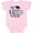 AD-Pink, variant on Inktastic My Daddy Did It and He Did It for Me with Graduation Cap Girls Baby Bodysuit