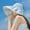 32_C, variant on Lroveb Sun Visors for Women Outdoor Rainbow Colored Large Brimmed Hat Face Shielding Empty Top Baseball Cap