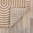 thumbnail image 4 of World Rug Gallery Contemporary Stripe Arch Design Area Rug - BROWN 2'x7', 4 of 9