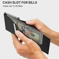 thumbnail image 6 of Mens Wallet Card Holder: Pop Up Aluminum Case, Genuine Leather, Smart, Slim, Minimalist, Front Pocket - 1-13 Card Capacity | ID Window | Cash Slot | Gifts for Men, 6 of 6