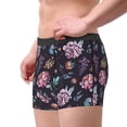 thumbnail image 2 of Balery Roses Flowers Calzoncillos bóxer para hombre, ropa interior de algodón suave y transpirable con cinturilla de nailon-Small, 2 of 5