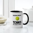 thumbnail image 4 of CafePress - Weekend Forecast Tennis Mugs - 11 oz Ceramic Mug - Novelty Coffee Tea Cup, 4 of 4