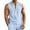 Light Blue, variant on Lopecy-Sta Tank Tops for Men Stand Collar Half Button Sleeveless Henley Linen Blend Chest Pocket Loose Casual Summer Vests