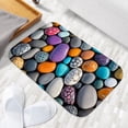 thumbnail image 6 of 1pc Painted Stones Absorbent Non-Slip Bathroom Thickened Flannel Rug Decor,Soft,Quick Drying,Suitable For Indoor/outdoor Use,Bathrooms,Bedrooms,Kitchens,Terrace,Laundry Rooms,16"x24", 6 of 9