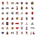 thumbnail image 2 of Paquete de 50 pegatinas, guantes de boxeo, anime, dibujos animados decorativos, 2 of 2