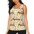 thumbnail image 3 of Goofa Dachshund Dog And Flower Printed Womens Workout Tops for Women Sleeveless Yoga Shirts Athletic Running Tank Tops Sleeveless Gym Clothes Workout Apparel-Large, 3 of 9