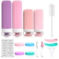 thumbnail image 4 of Bisitoy 16 Pack Travel Bottles for Toiletries, Travel Bottles Silicone Travel Size Containers, Travel Essentials Leak Proof Refillable Liquid, Shampoo and Conditioner Travel Toiletry Bottles (E), 4 of 7