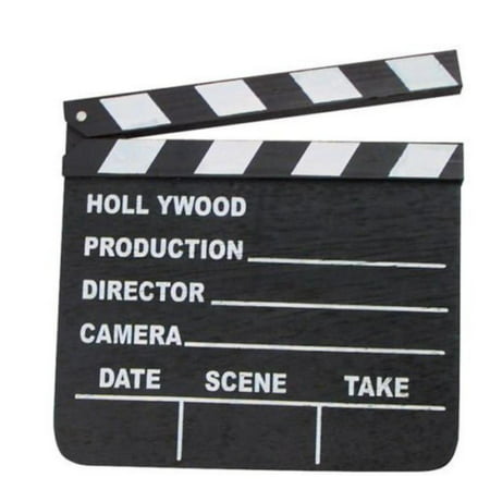 NEW HOLLYWOOD CLAPBOARD CLAPPER CLAP BOARD MOVIE SIGN DIRECTOR'S PROP CHALKBOARD 7