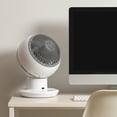 thumbnail image 7 of IRIS USA WOOZOO Fan with Remote, Oscillating Fan, Desk Fan, Table Air Circulator, Globe Fan, Fan for Bedroom, 10 Speeds, 92ft Max Air Distance, 35 db Low Noise DC Motor, 8h Timer, 14 Inches, 120°, 7 of 7