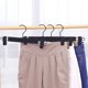 thumbnail image 4 of Paquete de 10 perchas para pantalones con pinzas antioxidantes ajustables para pantalones, faldas y perchas de ropa negras, 4 of 5