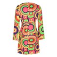 thumbnail image 4 of Qiopertar Mode Robe à Manches Longues Col Rond Imprimée Printemps/été pour Femmes en Solde à Moins de 5$ en Solde, 4 of 9