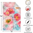 thumbnail image 3 of Coolnut Soft Absorbent Reusable Kitchen Towels, Set of 6|28x18 in, Flowers Art Design Dining Kitchen Living Room Tea Towels Dish Towels Decorative Towels Washcloth Gift, 3 of 7