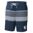 thumbnail image 2 of Men's G-III Sports by Carl Banks  Navy New York Yankees Coastline Volley Swim Shorts, 2 of 3