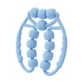thumbnail image 1 of Rodillo masajeador de piernas de 12 ruedas para ejercicios de 360 degree, ideal para deportes. azul, 1 of 9