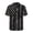 American flag, variant on Men's Short Sleeve Shirt for Beach Travel, Button Up Breathable Men's Short Sleeve Button Shirt, Tropical Floral Border