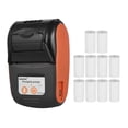 thumbnail image 1 of GOOJPRT PT-210 Imprimante Thermique Bluetooth 58 mm, Imprimante de Reçus Portable pour Android et iOS, Orange (Inclut 10 Rouleaux de Papier, Sans CD), 1 of 6