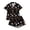 48Black118, variant on XAOFW Halloween Girls Pajamas Sets Short Sleeve Lapel Cartoon Print Shirts And Shorts Two Piece Sleepwear Loungewear Sets Breathable Homewear 3-4 Years