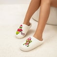 thumbnail image 3 of BERANMEY Cute Christmas Slippers for Women & Men Plush Fuzzy Holiday House Slippers Warm Cozy Family Matching Slippers Non-Slip Sole Great Christmas Gift, 3 of 9