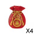 thumbnail image 1 of 6xLucky Bag Jarrón Decoración de año Nuevo Chino 2024 Estatuilla Regalo Florero Multifuncional Maceta para El Hogar Oficina Al Aire Libre 4 piezas, 1 of 10