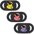 thumbnail image 1 of Rejoda Housse de Caméra pour Ordinateur Portable, Housse de Webcam pour Intimité, Convient pour Mini PC, PC, Surface, Tablette, Ordinateur de Bureau, Téléphone Intelligent - 3 Packs, Canard Cool, 1 of 4