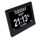 thumbnail image 1 of Reloj Calendario Digital De 7 Pulgadas Reloj Multifuncional Con Visualización De Fecha Atenuación Automática Y Tecla De Horario De Verano O Control Remoto Negro, 1 of 7