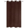 thumbnail image 2 of Outdoor Curtains for Patio, Solid Brown Waterproof Blackout Outside Curtain for Porch/Pergola/Gazebo, Vintage Minimalism Abstract Denim Pattern Thermal Insulated Drapes, 1 Panel, 54 x 108 Inch, 2 of 8