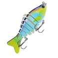 thumbnail image 4 of Cucharas Cebos Señuelos de pesca duros 2 anzuelos Junta de plástico ABS Señuelo para truchas Bass Walleyes Tipo 3, 4 of 7