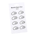 thumbnail image 4 of koolsoo 8x Large Paper Clips Accessories Metal Stationery for Invitation Card Party File The Clouds, 4 of 7