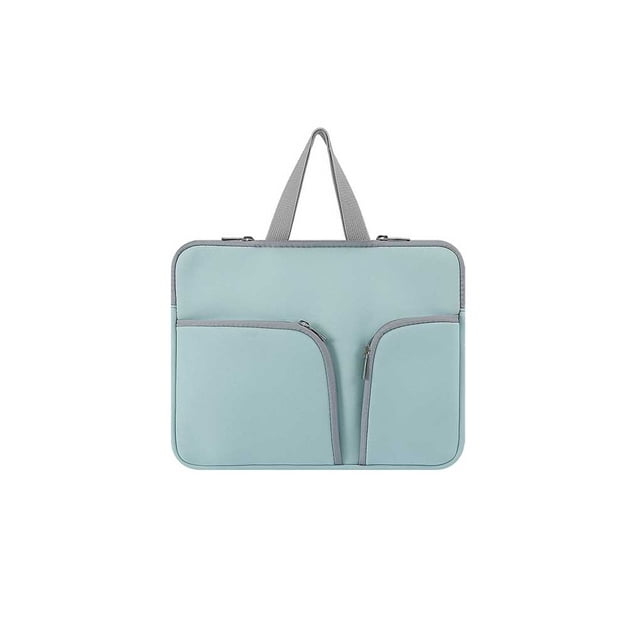 Methold Funda para portátil, funda impermeable para ordenador, bolsa portátil, bolsa de transporte de bolsillo, Protector, compartimentos Relojes inteligentes Verde 14 pulgadas