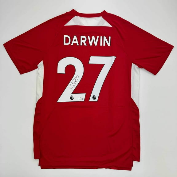Autographed/Signed Darwin Nunez Liverpool Red Soccer Jersey Beckett BAS COA #2