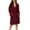 Wine, variant on Seasonal Hooded Pajama Set Plush Thermal Bathrobe Comfortable Home Loungewear