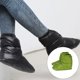 thumbnail image 5 of Sonducket 2 piezas de botines, calcetines, tienda de campaña, zapatillas Unisex, fundas para botas, ligeros, impermeables, agradables a la piel, Accesorios de calzado Verde L Sonducket AP011703-04, 5 of 6