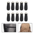 thumbnail image 2 of 10 Uds Tiradores de cremallera perfecl de cuero PU para accesorios de ropa, 2 of 8