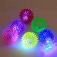 thumbnail image 2 of CHUANK 6PC Light up Spike balls Fetching Pets Dogs Play Toys Flashing Lights Squeaker Large, 2 of 4