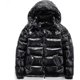 thumbnail image 1 of Shiny Down Jacket Men's Winter Jacket Stand Collar Down Jacket With Hood, 1 of 5