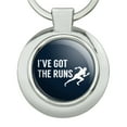 thumbnail image 3 of I've Got The Runs Running Runner Funny Classy Round Chrome Plated Metal Keychain, 3 of 8