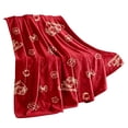 thumbnail image 2 of WWC Christmas Throw Blanket, 28x40 inch Soft Flannel Santa Christmas Plush Throw, Cozy Christmas Decor Blanket for Couch and Bedroom, 2 of 7