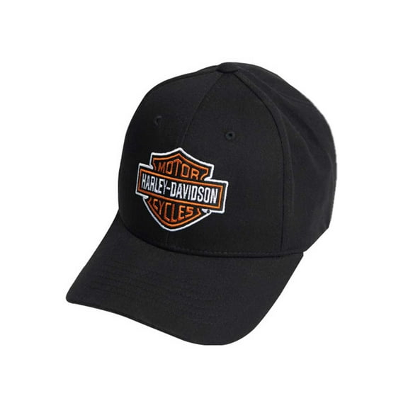 Harley-Davidson Men's Classic B&S Curved Bill Stretch Fit Baseball Cap (L/XL), Harley Davidson