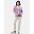 thumbnail image 3 of Time and Tru Women's Super Soft Button Cardigan, Sizes XS-XXXL, 3 of 4