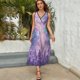 thumbnail image 5 of Vestido De Noche De Lujo Sin Mangas Para Mujer, Lavender Vestido De Fiesta, 5 of 5