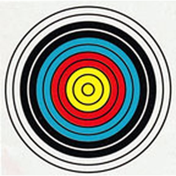 "World Archery/FITA/NAA Full-Color 10 Ring Archery Targets – 10 Pack"