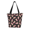 thumbnail image 1 of Fotbe Popcorn Bolsa de Playa con Estampado, Bolsa de Hombro, Bolsa de Mano Espaciosa, Bolsa de Viaje Ligera, Bolsa de Compras Versátil, 1 of 6