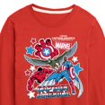thumbnail image 3 of Marvel Captain America: Brave New World - Sticker Style - Toddler And Youth Kids Long Sleeve Graphic T-Shirt, 3 of 5