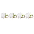 thumbnail image 4 of Porte-Serviettes Design Vigne, Anneau de Serviette Rose en Plastique Rangement Soigné Compact 4 Pcs Réutilisable pour Anniversaire Blanc, Bleu, Champagne, Rouge, 4 of 8