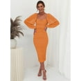 thumbnail image 3 of SHENMO Lace patchwork evening dress, 3 of 5