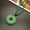 safety button, variant on Natural Green Jade Necklace Pendant Hand-Carved Lucky Amulet Chain Chic Gift new-leaf