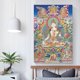 thumbnail image 5 of Póster de pintura de Thangka tibetano de Tara Blanca, póster de arte de pared, lienzo de desplazamiento, cuadro decorativo para sala de estar, hogar, 24 x 36 pulgadas (60 x 90 cm), 5 of 6