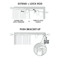 thumbnail image 4 of Smart Rods Twist & Lock Tension, Single Curtain Rod, 28"-48", Oil Rubbed Bronze, 4 of 5